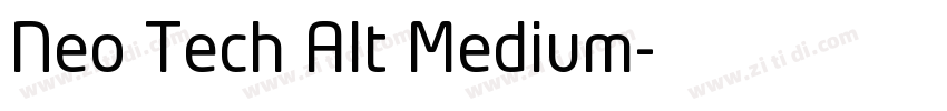 Neo Tech Alt Medium字体转换